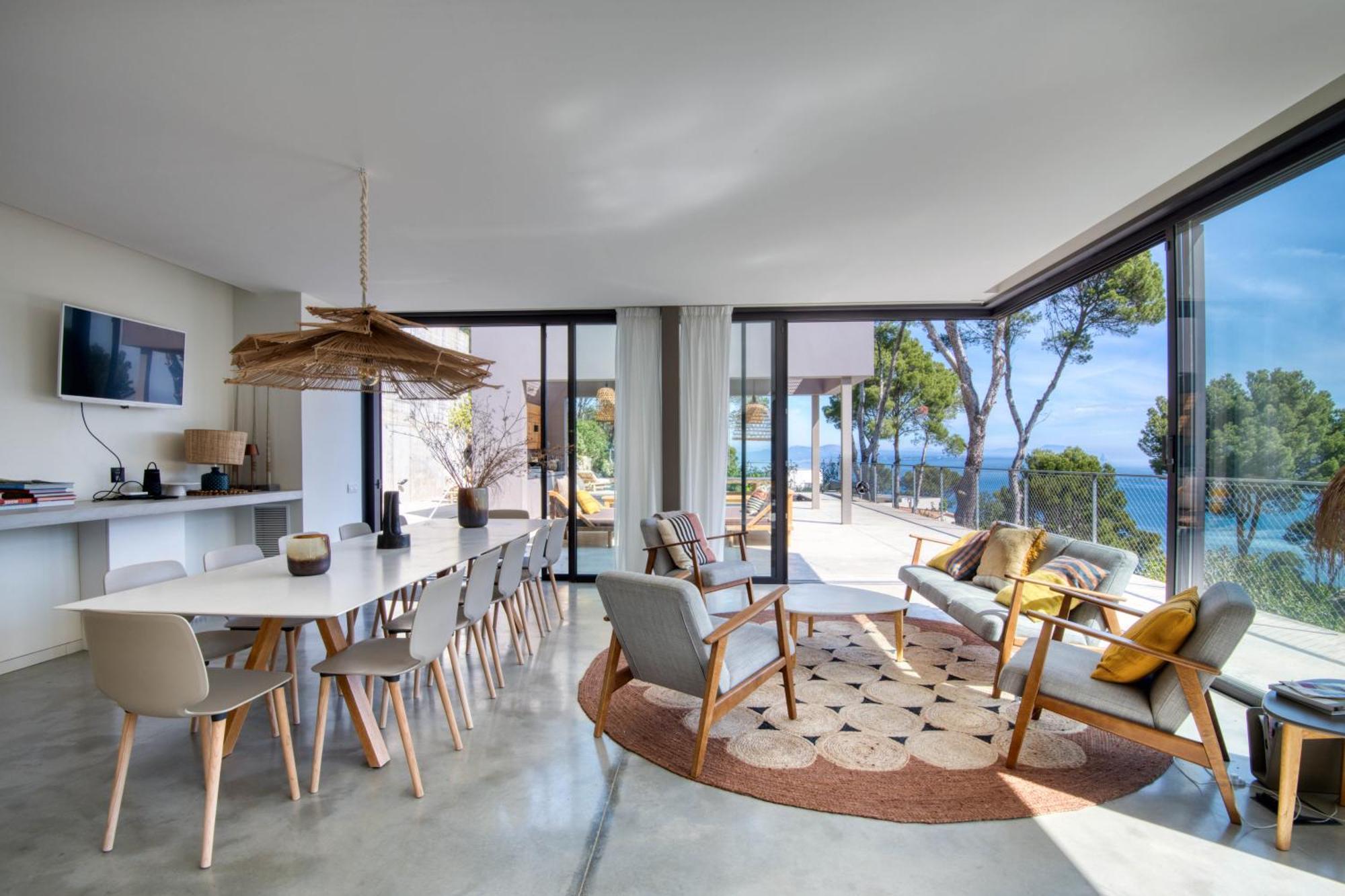 Lujosa Villa De Diseno Con Vistas A Sa Riera Begur Oda fotoğraf