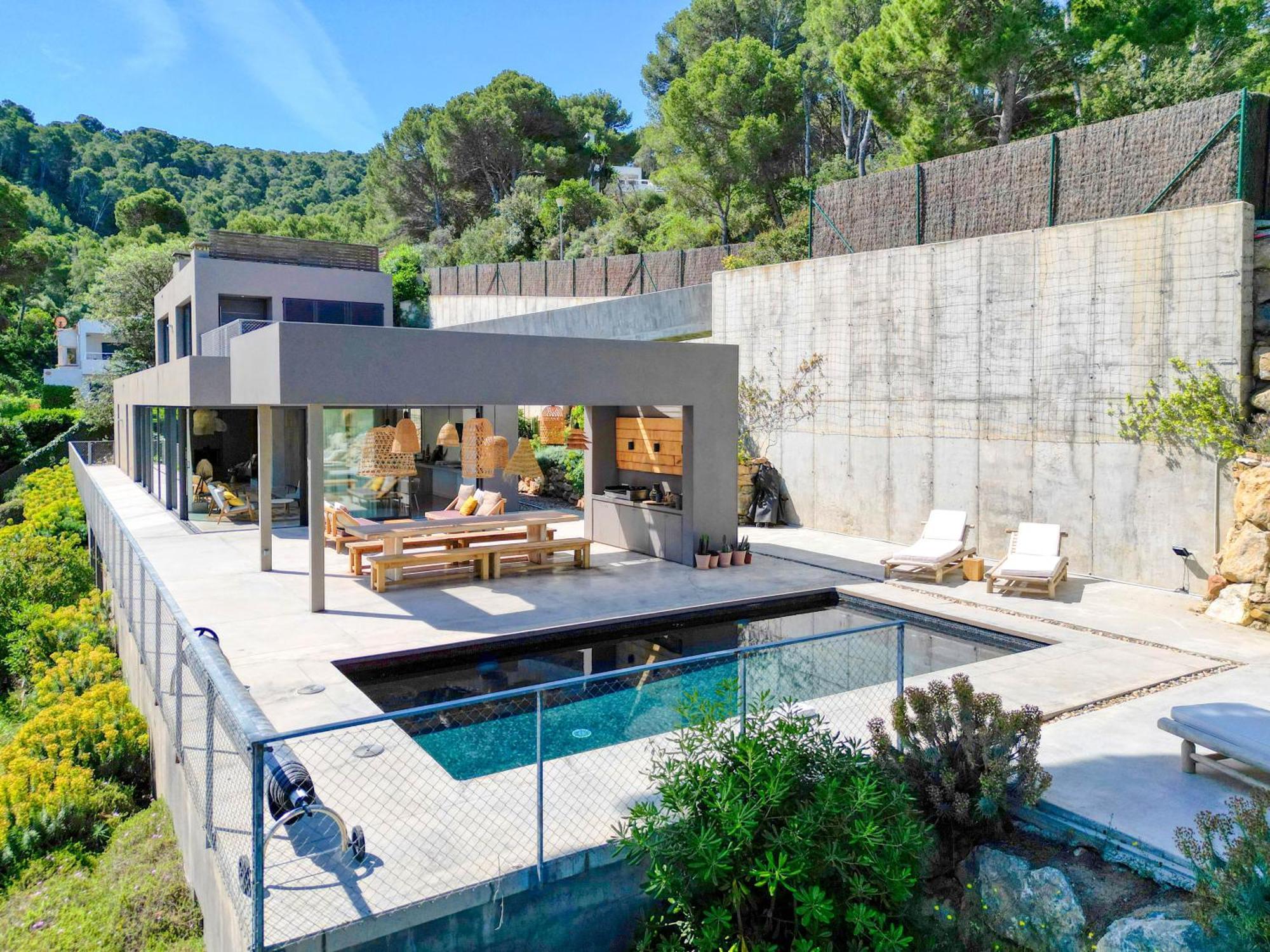 Lujosa Villa De Diseno Con Vistas A Sa Riera Begur Oda fotoğraf